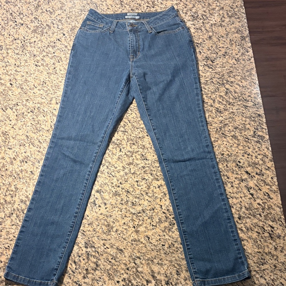 L.L. Bean Women's Straight Leg Blue Jeans